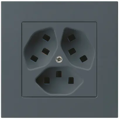 Presa INC Hager kallysto.pro 3×T23 C antracite 