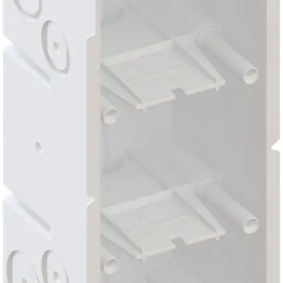 Scatola per parete cava AGRO 3×1 850°C con staffe, M20/25, bianco 