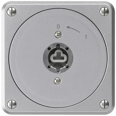 Contatto rotativo a chiave INC robusto alluminio s.coperchio/cilindro 1P p.combi 