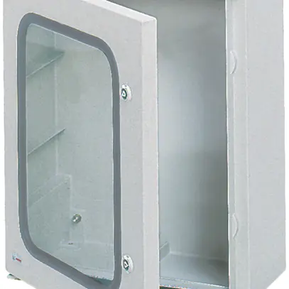 Cofano AP Hager Orion.Plus poliestere 300×350×160mm IP65 SKII grc porta vetrata 
