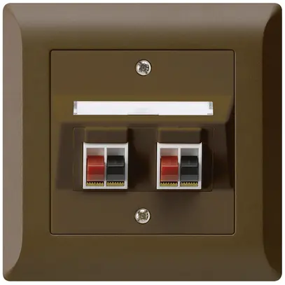 Presa INC audio kallysto.line 2×marrone morsetto per 2 altoparlante 