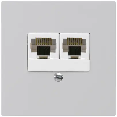 UP-Dose kallysto 2×RJ45u getrennt hellgrau 