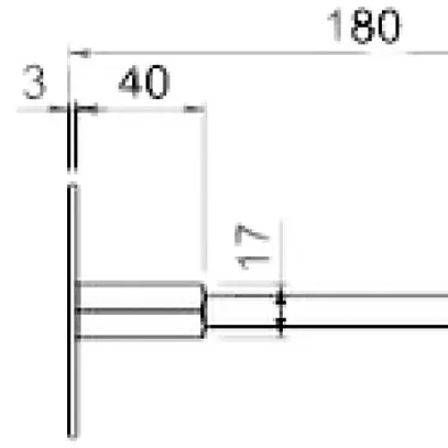 Punto fisso di terra Bettermann con asse e doppio filetto M10/M12 V4A 