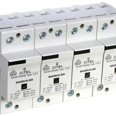 Parafulmine DS 250VG, tipo 1+2+3, 4-poli 