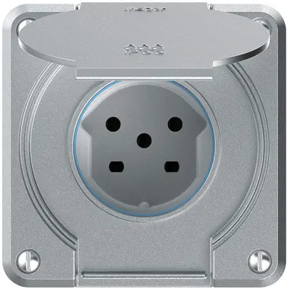 UP-Steckdose robusto 1×Typ 15 IP55 aluminium 
