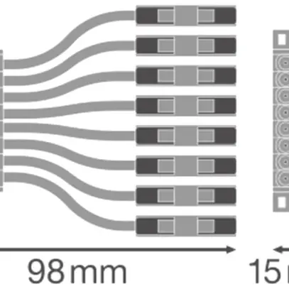 Alimentazione LEDVANCE TRUSYS FLEX alimentazione terminale 8 poli bianco 