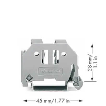 Pièce d'arrêt WAGO 10mm 