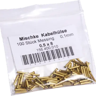 Embout de câble laiton Mischke 0.5mm²/8mm 