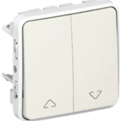 Interruttore per tapparella PLEXO 3+3/1L bianco 