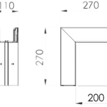 Angolo esterno Bettermann GEK-K 70×110mm bianco puro 