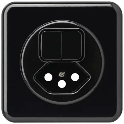 UP-Frontset basico 86×86mm schwarz für Kleinkombi S1/Typ 13 