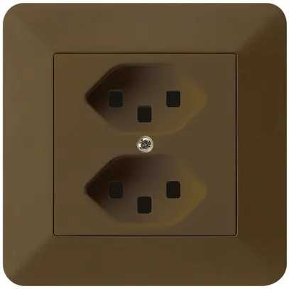 Presa INC kallysto.trend 2×T23 marrone con morsetti ad innesto 