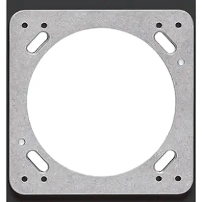 Plaque de montage ENC robusto 3×1 noir 