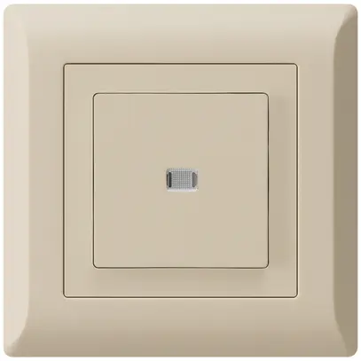 Interrupteur poussoir lumineux ENC kallysto.line 6/1P beige 