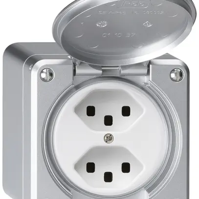 Presa AP robusto 2×tipo 23 alluminio 