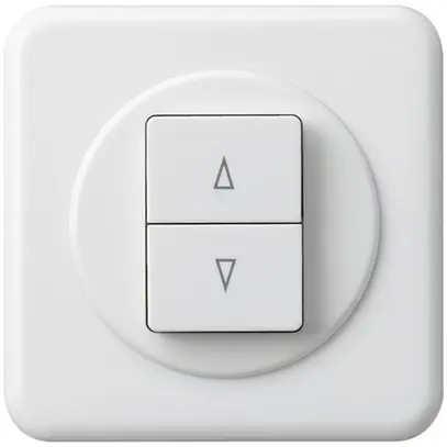 Interrupteur pour stores ENC basico blanc avec 2-touches bornes enf. 