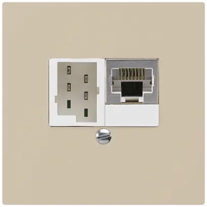 Boîte ENC kallysto 1×RJ45s+1×TT83 beige 