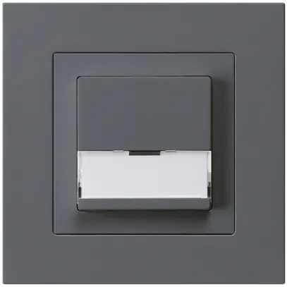 Poussoir de sonnerie ENC avec porte-étiquette A/1L kallysto.pro anthracite 