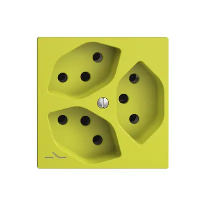 Prise ENC EDIZIOdue 3×T13 lemon 1×S 