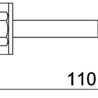 Bullone di ancoraggio BET BZ3 M10×110mm (0…50mm) acciaio 