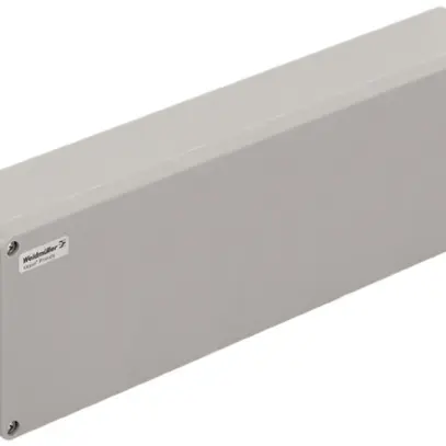 Boîtier en polyester Weidmüller POK 560×160×90mm fibres de verre gris argenté 