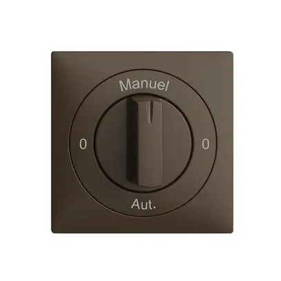 Kit front. 0-Auto-0-Main EDIZIOdue coffee 60×60mm pour interr.rot 