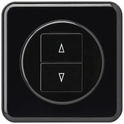 Pulsante per tapparella INC basico con 2 tasti di comando morsetti innesto nero 