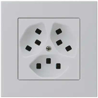 Presa INC Hager kallysto.pro 3×T23 C grigio chiaro 