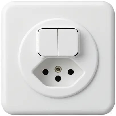 Combinazione INC basico 2×A-R/1L+tipo 13 bianco 