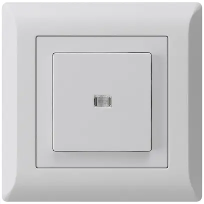 Interruttore pulsante luminoso INC kallysto.line 6/1P grigio chiaro 