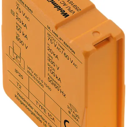 Scaricatore di ricambio Weidmüller VPU AC II 0 75/50 