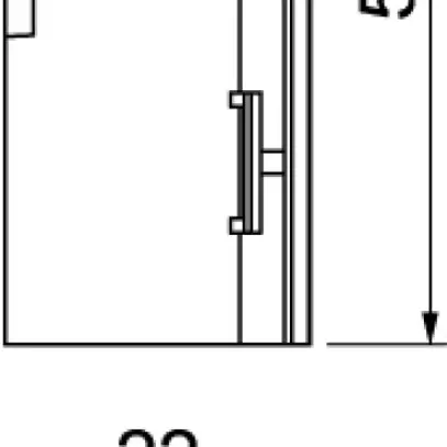 Plaque de fermeture Bettermann droite SL 20×50, PVC, blanc pur, 9010 