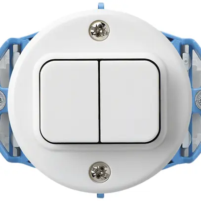 Insert pour interrupteur ENC basico 3/1L+A-R/1L blanc 