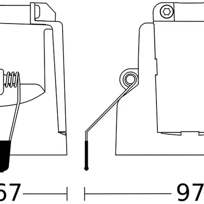 Rilevatore di presenza INS Steinel IS 3360 COM1 2000W 2.8m PIR 3m² tondo bianco 