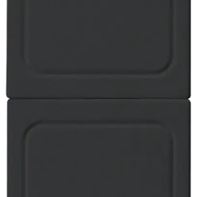 Plaque de fermeture Hager FLF 4×3/5 noir 