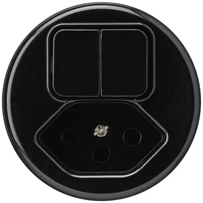 Inserto per combinazione INC I basico 3+3+tipo 13 nero 