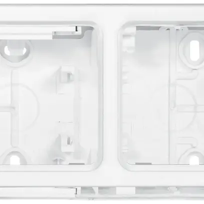 Boîtier AP PLEXO 1×2 blanc 
