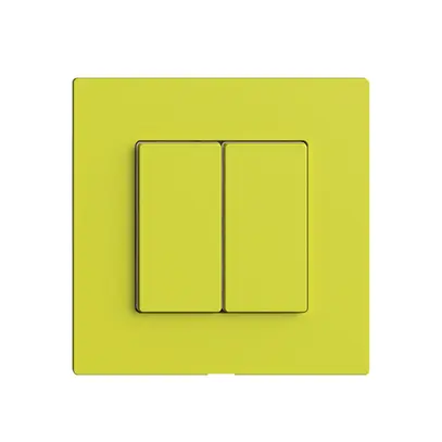Interrupteur 2K/2T Edue Wiser lemon 