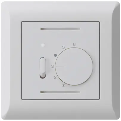 Termostato ambiente INC kallysto.line grigio chiaro con interruttore 