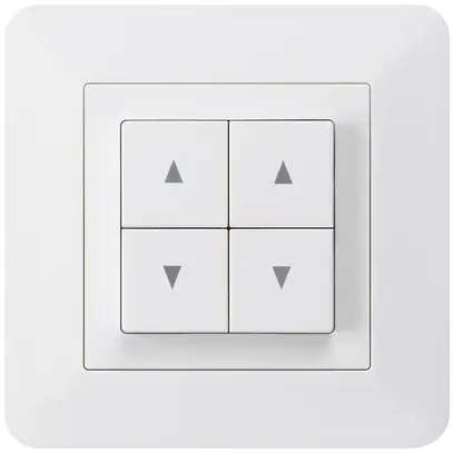 Interruttore per tapparelle INC kallysto.trend bianco con 4 tasti 
