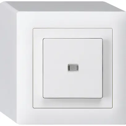 Interruttore pulsante luminoso AP kallysto 6/1L bianco 