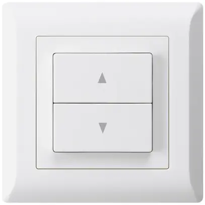 Pulsante per tapparelle INC kallysto.line con 2 tasti di comando bianco 