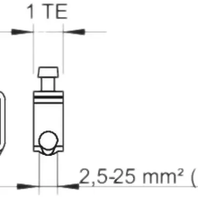 Borne de raccordement Bettermann 25mm² 10mm 