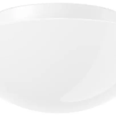 Lampada apparente RZB FLAT BASIC E27 1×60W IP43 Ø250×106mm bianco 