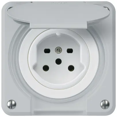 Presa INC HA robusto tipo 15 con morsetti a innesto con coperchio grigio 