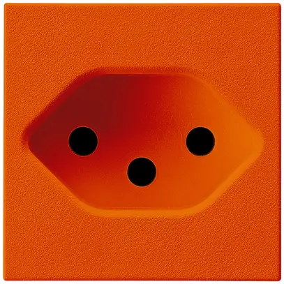 Placca frontale Hager tipo 13 45×45 arancione 