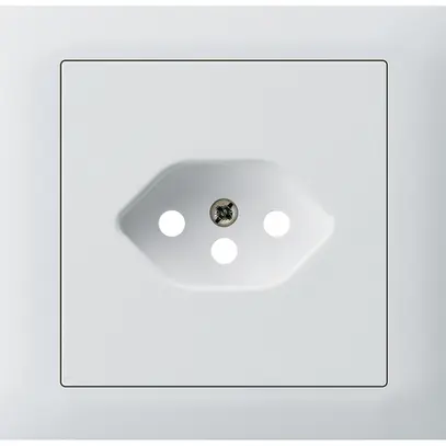 Kit frontale INS Hager kallysto per presa G3 1×tipo 13 telaio a innesto bianco 