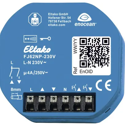 Actionneur de jalousie RF INC Eltako FJ62NP 1+1 fermeur 4A 230VAC 