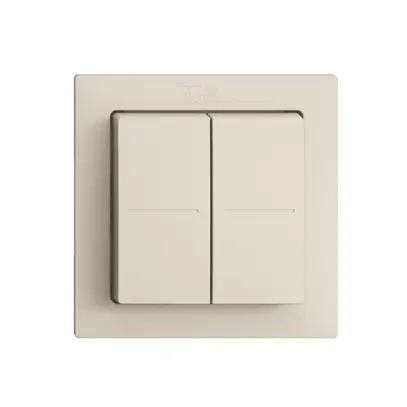 Pulsante RF Smart Light Control Feller EDIZIOdue F, Philips Hue 4K/2T, crema 