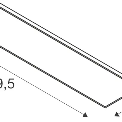 Lampada pannello LED SLV PANEL C 34W 4200lm 930/940 IP20/54 1195×295mm bianco 